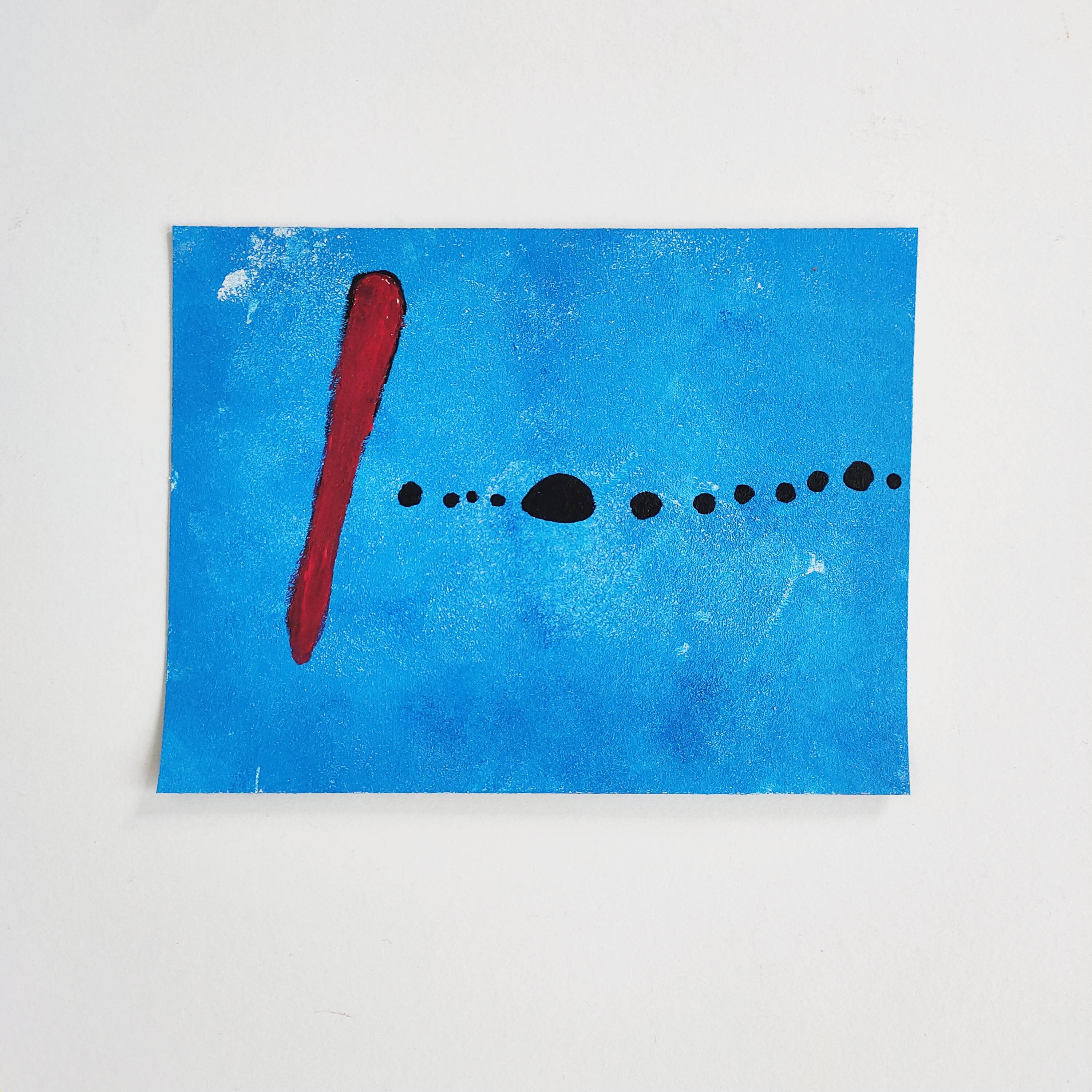 Peinture - Bleu - Miró