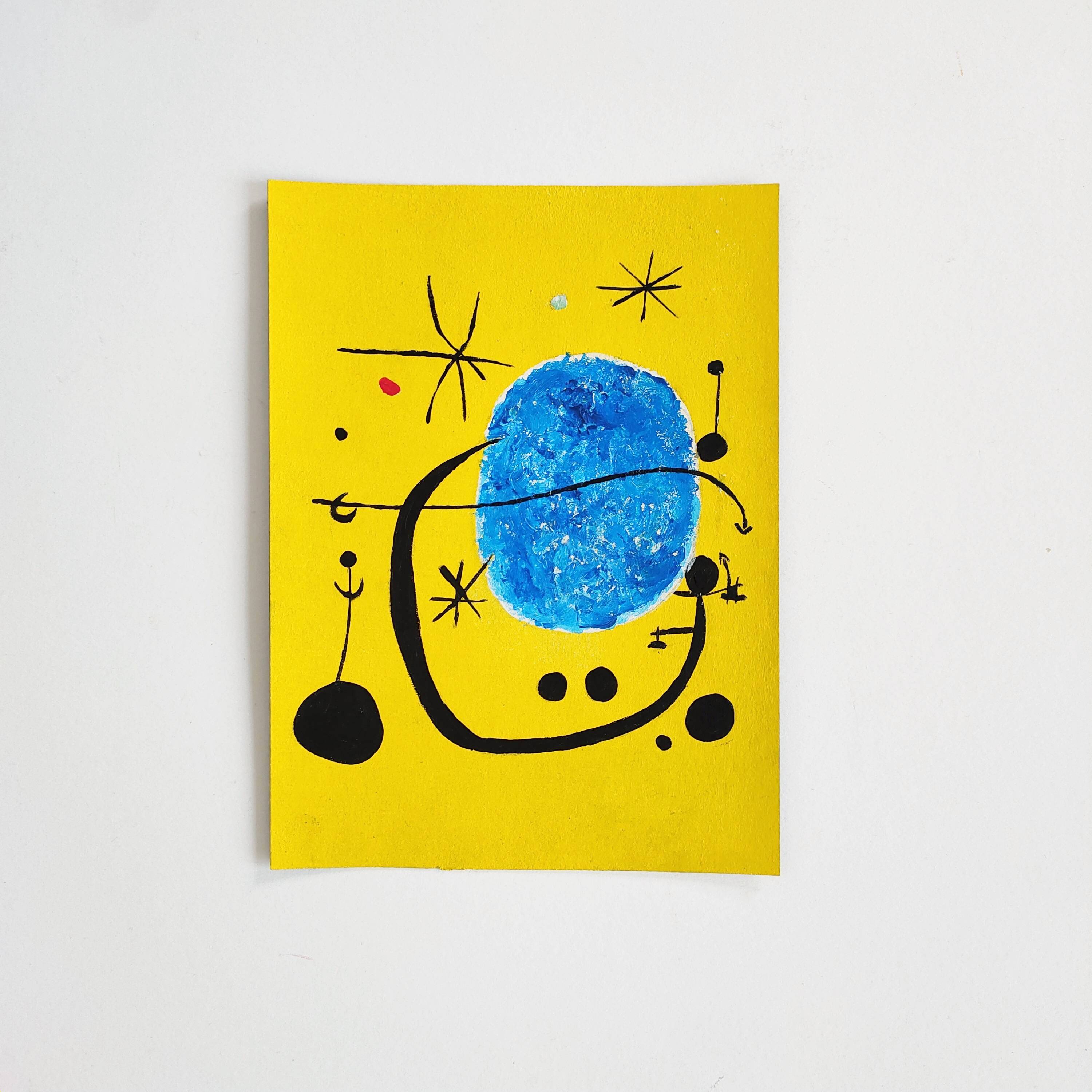 Peinture - L'or de l'azur - Miró